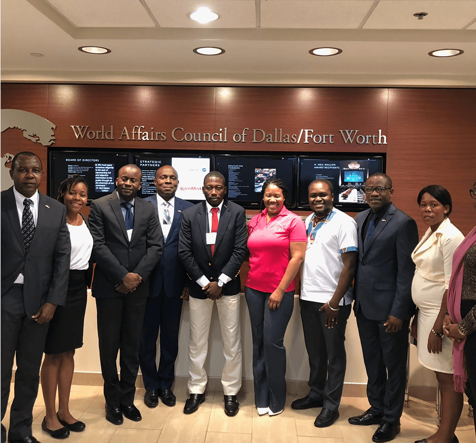 img-3 Image of Tonya posing with the World Affairs Council of Dallas