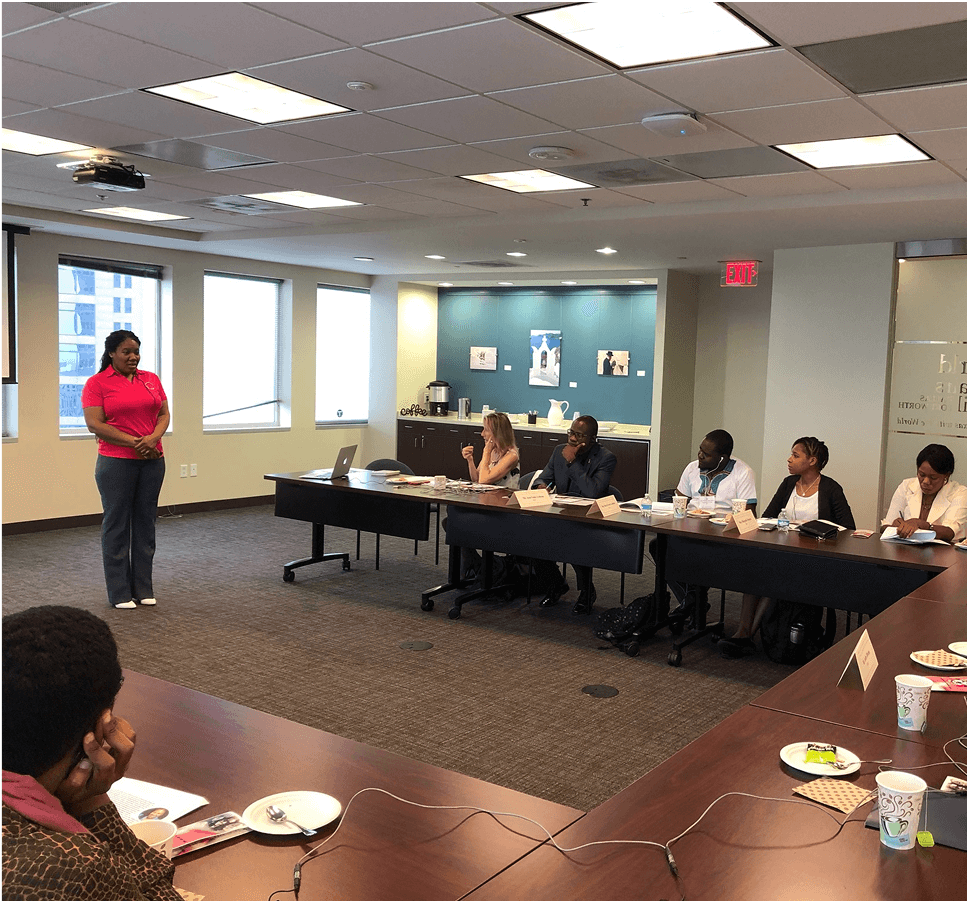 img7 Tonya speaking to class of people